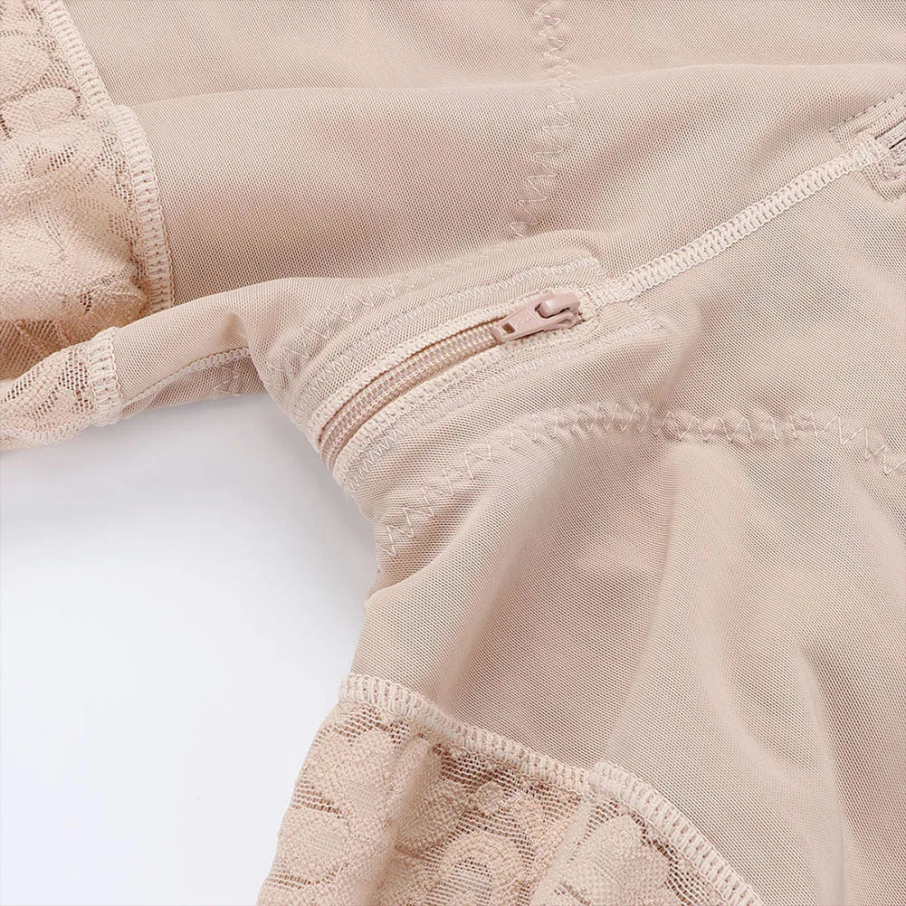 Post-Surgical Body Shaper – Firm Compression & Zipper Crotch