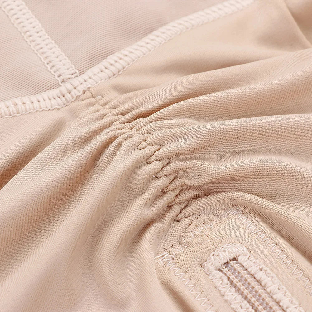 Post-Surgical Body Shaper – Firm Compression & Zipper Crotch