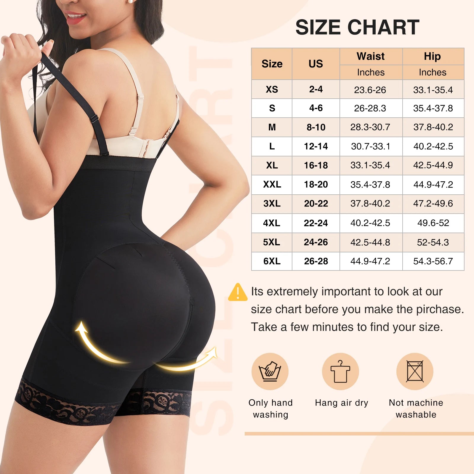 Post-Surgical Body Shaper – Firm Compression & Zipper Crotch